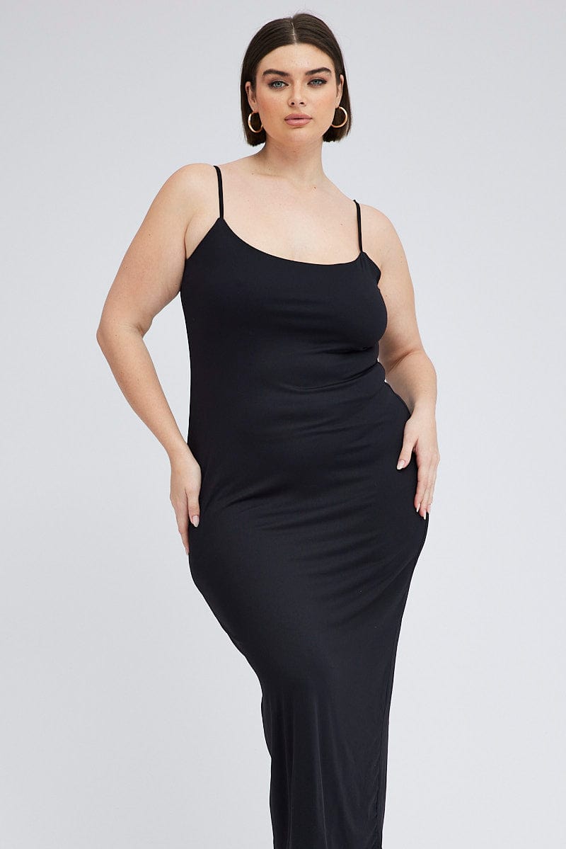 Black Bodycon Supersoft Maxidress for YouandAll Fashion