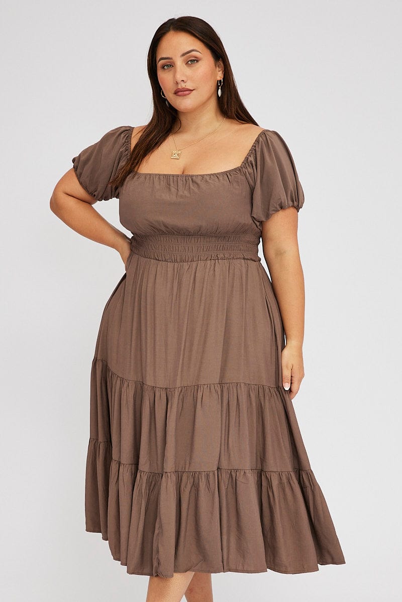 Off shoulder elastic outlet dress