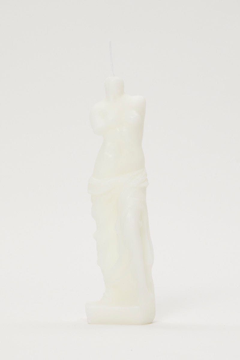 White Grecian Figure Candle For Women By You And All
