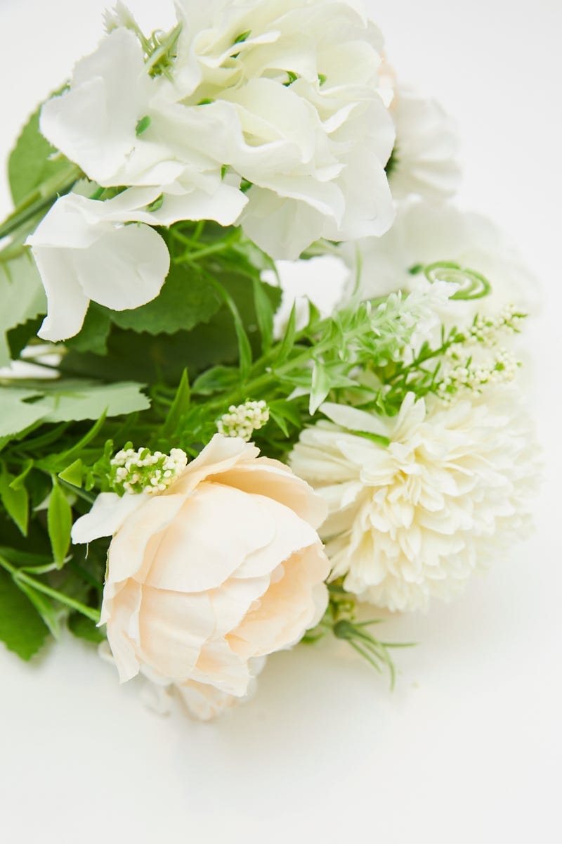 White Artificial Flowers Bunch For Women By You And All