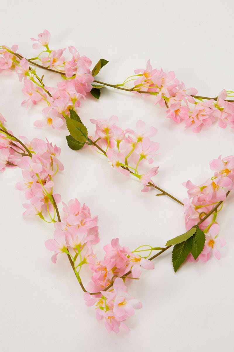 Pink Flower And Leaf Garland for Women by You and All