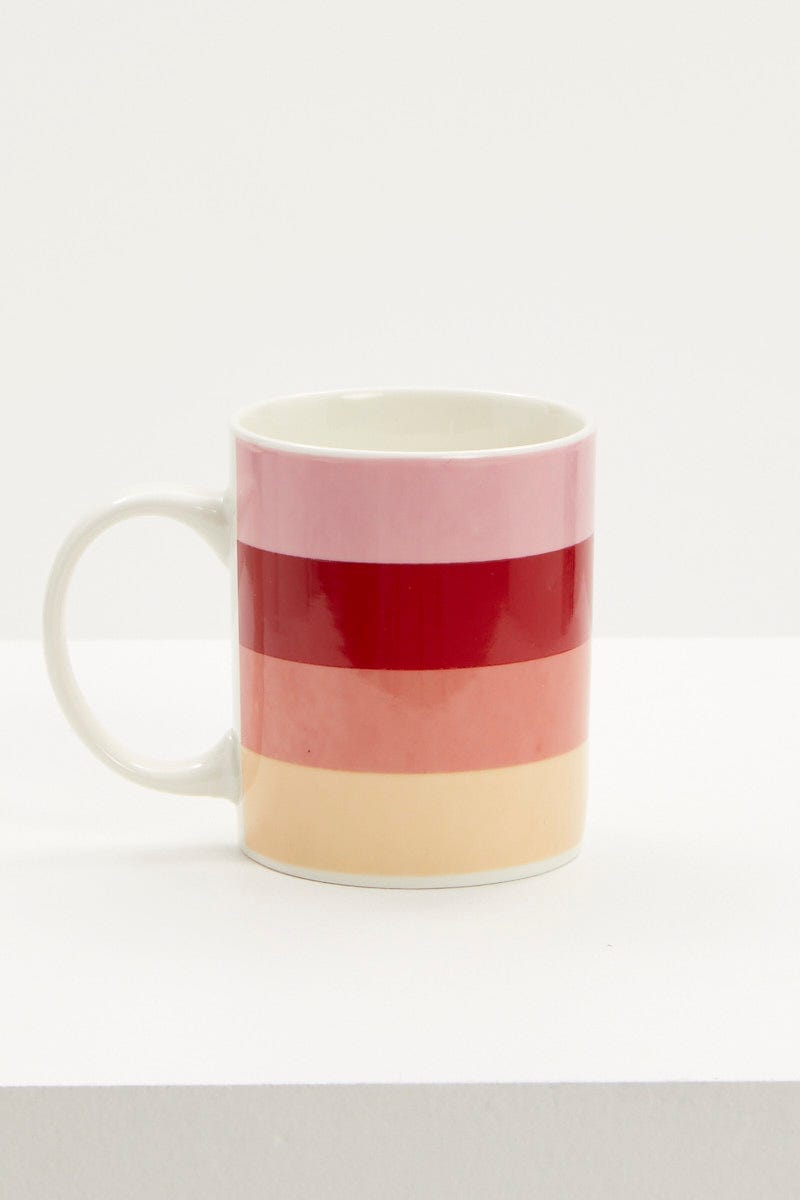 Stripe Plus Slogan Stripe Mug For Women By You And All