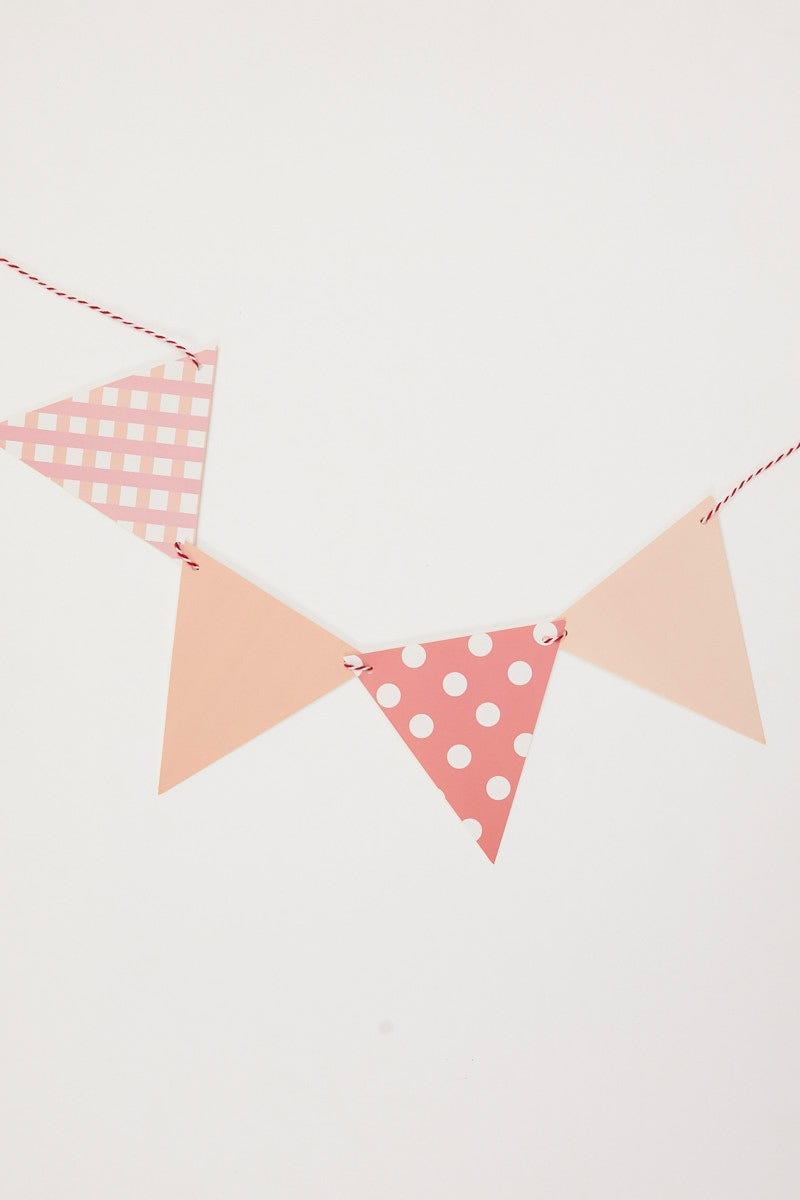 Print Plus Mixed Polka Dot And Stripe Bunting Banner For Women By You And All