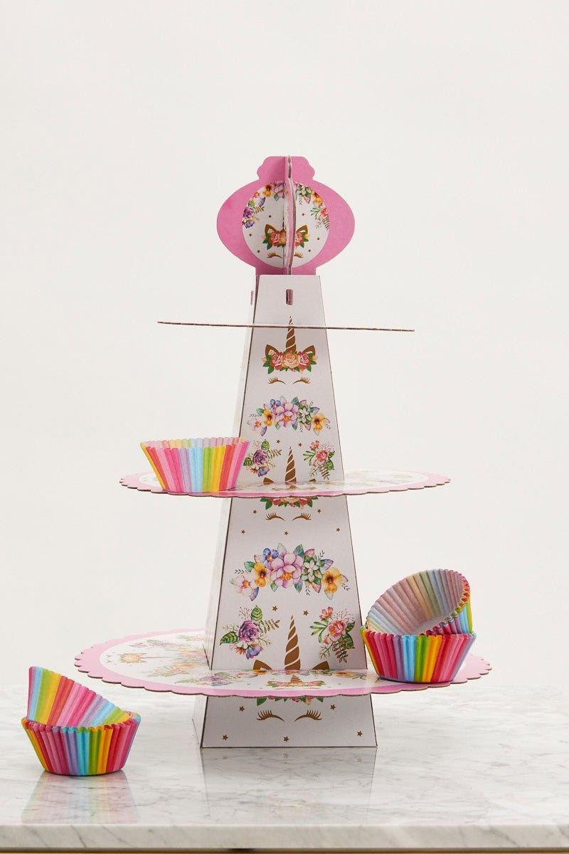 Print Plus Unicorn Cup Cake Stand For Women By You And All