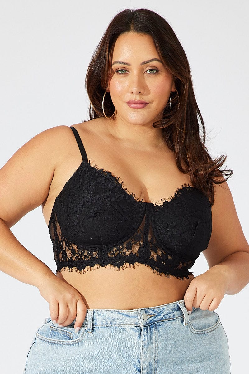 Black Bralette Lace for YouandAll Fashion