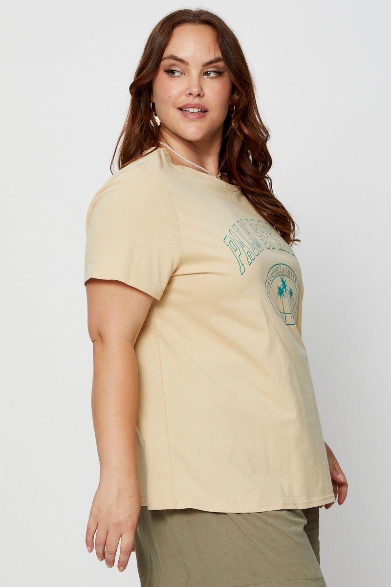Nude Graphic T-Shirt Crew Neck For Women By You And All