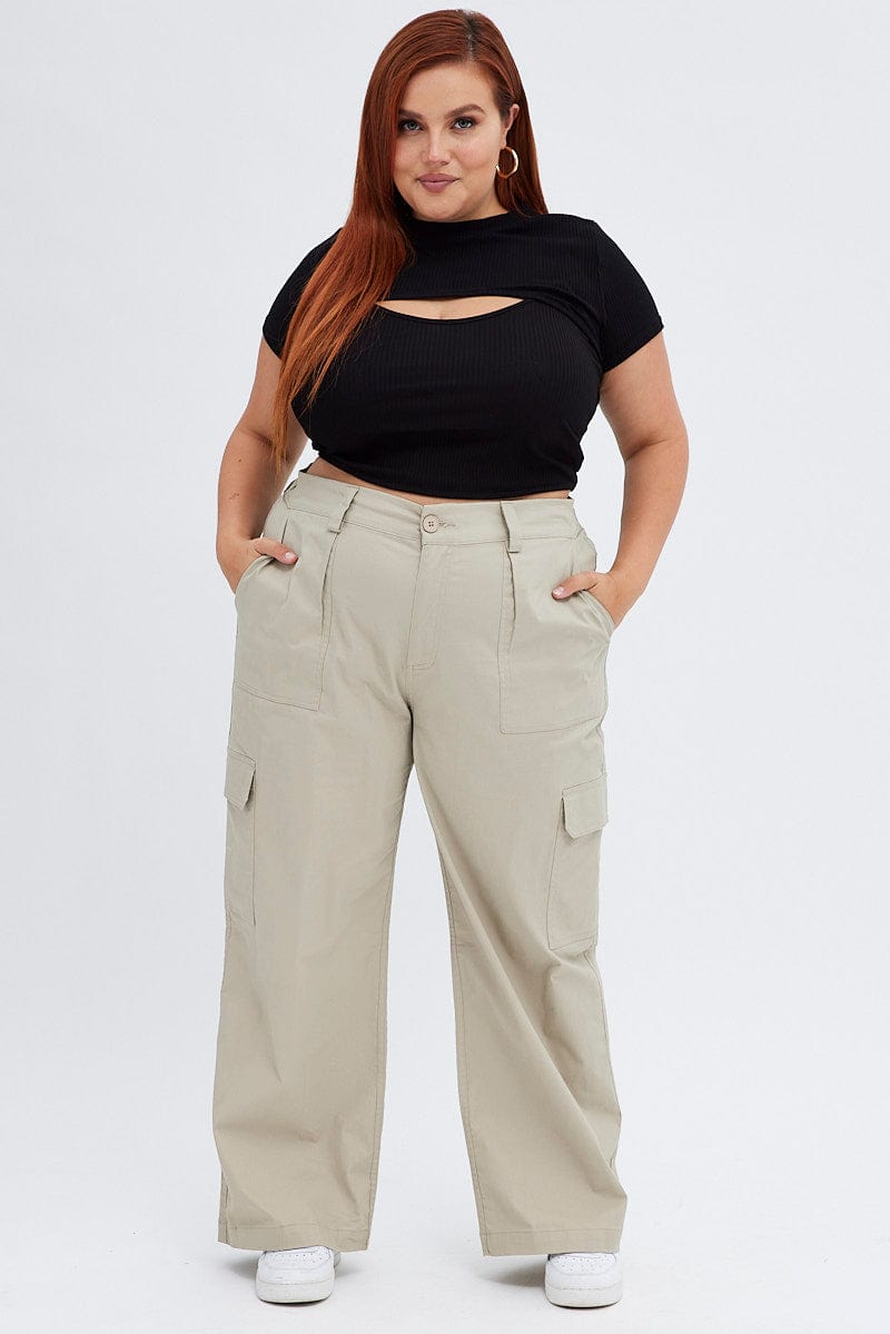 Black Shrug Top Two Piece Rib Jersey You All - Main Image