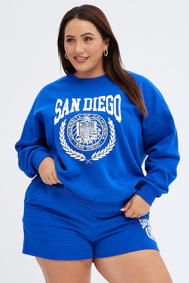 Blue San Diego Embroidered Sweater for YouandAll Fashion