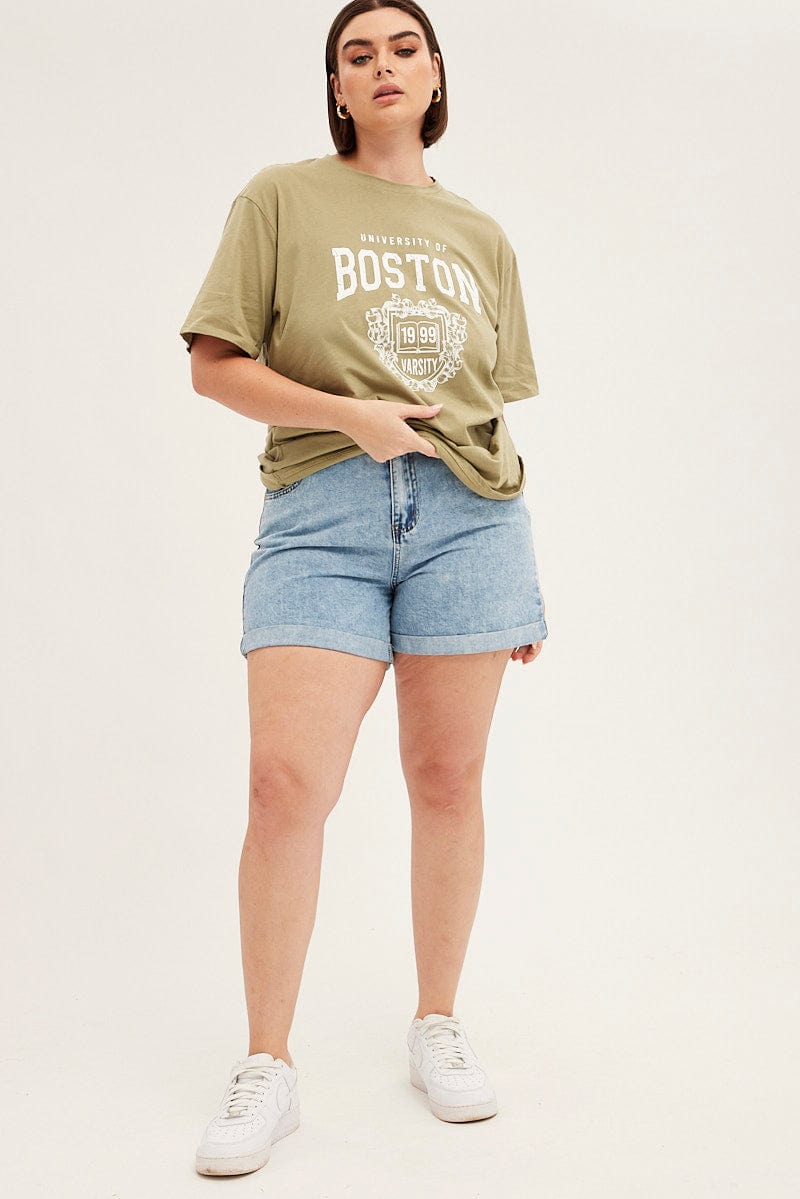 Oversized Boston Varsity T-shirt