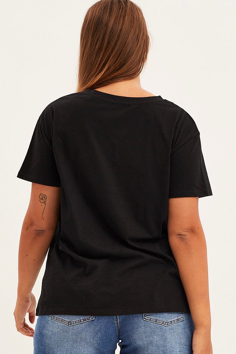 Black Short Sleeve La Bike T Shirt for YouandAll Fashion