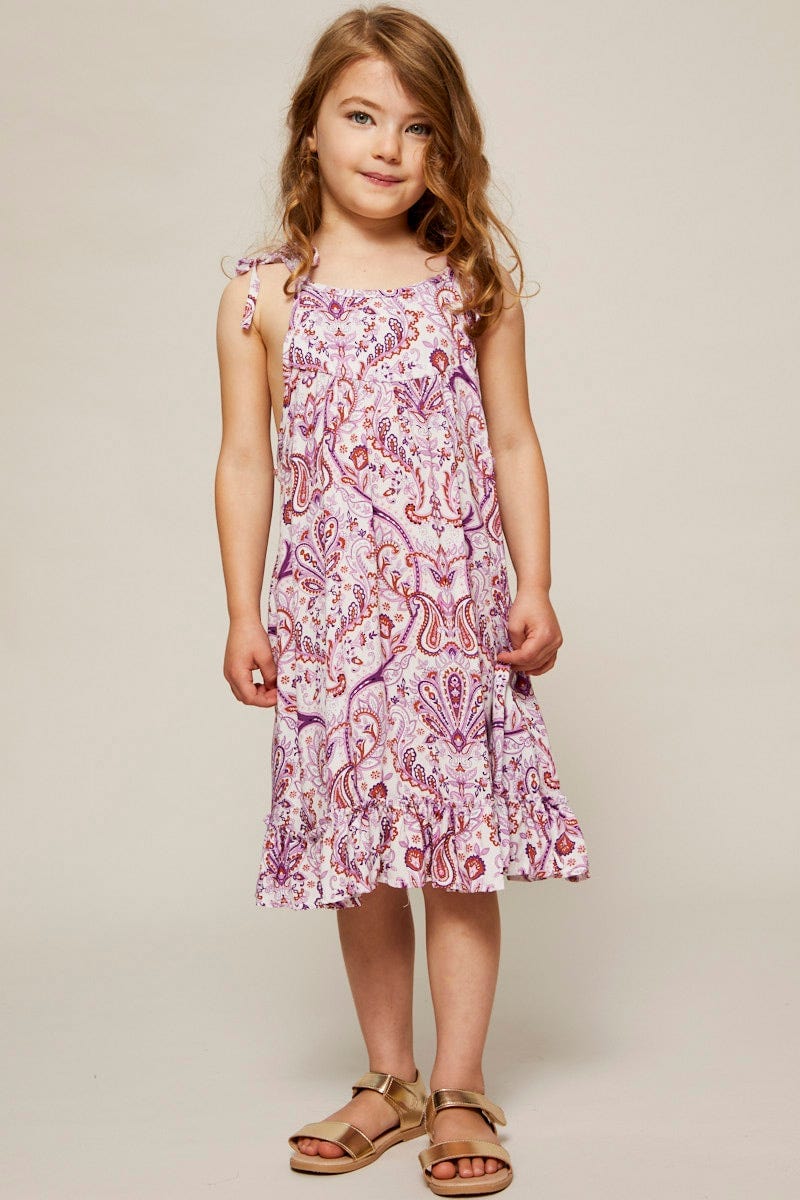 Boho Prt Mini Skater Dress Kids For Women By You And All