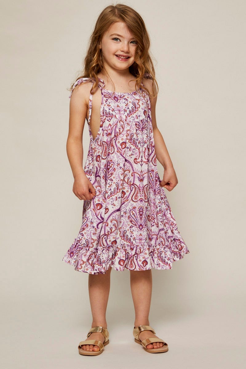 Boho Prt Mini Skater Dress Kids For Women By You And All