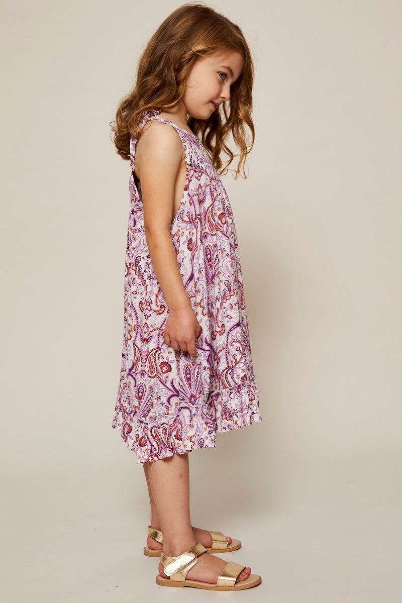 Boho Prt Mini Skater Dress Kids For Women By You And All