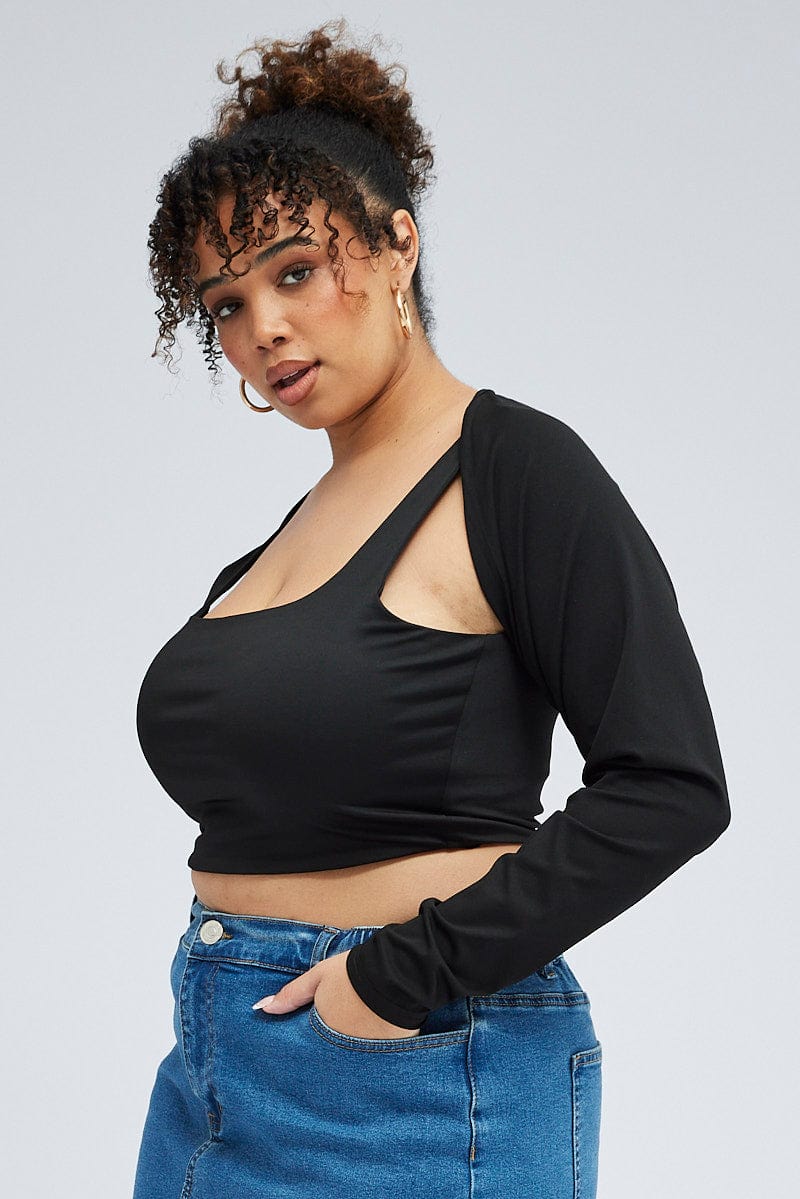 Ribbed Cotton Seamless Shrug