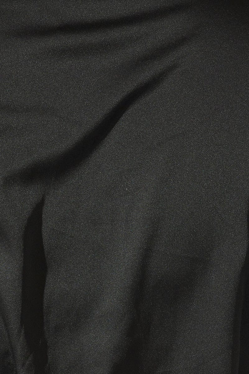 Black Satin Pajamas Set Short Sleeve for YouandAll Fashion