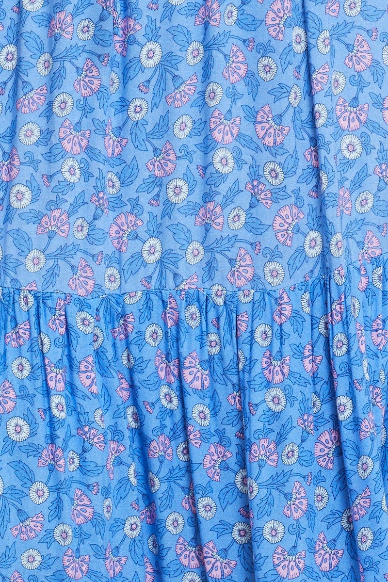 Boho Prt Plus Boho Print Tiered Maxi Skirt For Women By You And All