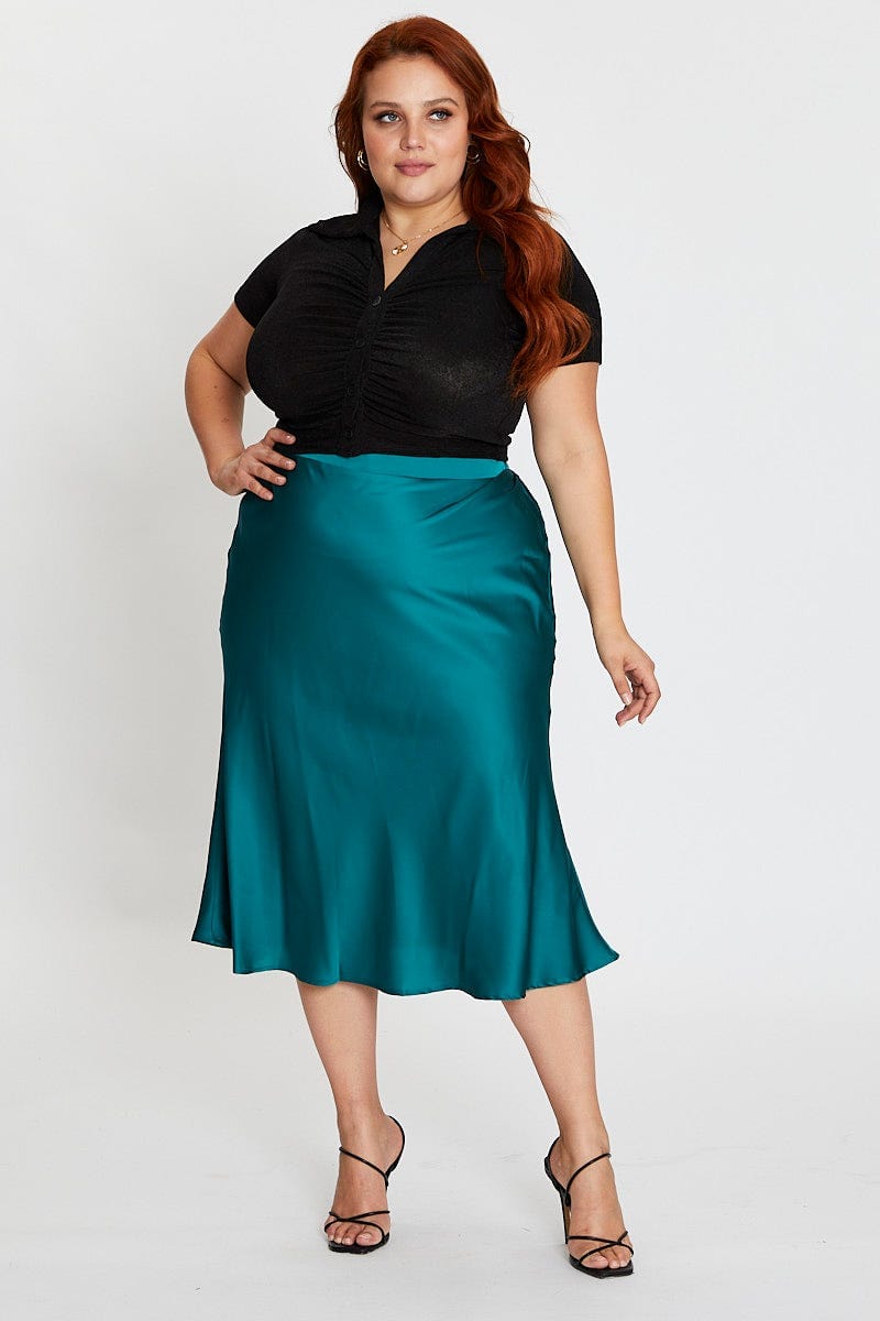 Plus size 2025 skirts elastic waist