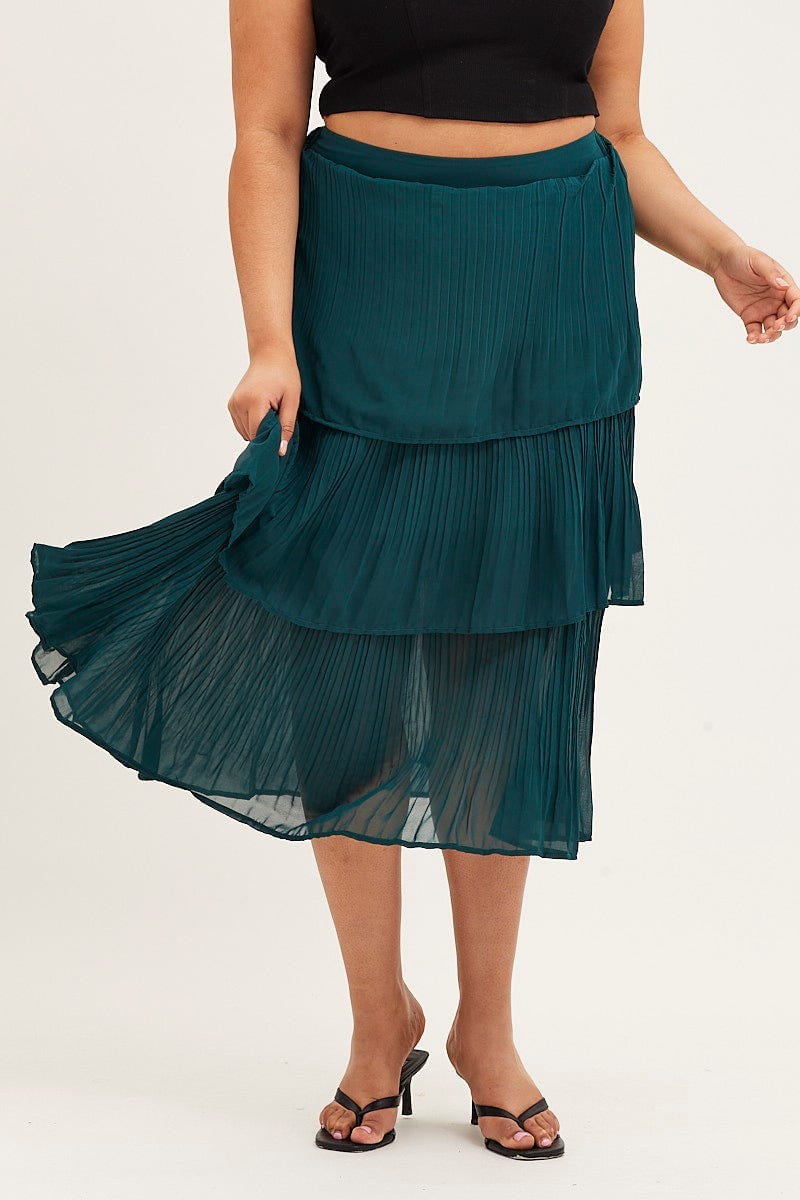 Forest Midi Skirt Pleated For Women By You And All