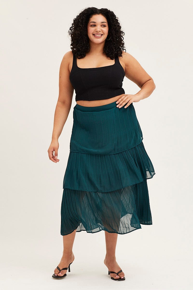 Forest Midi Skirt Pleated For Women By You And All