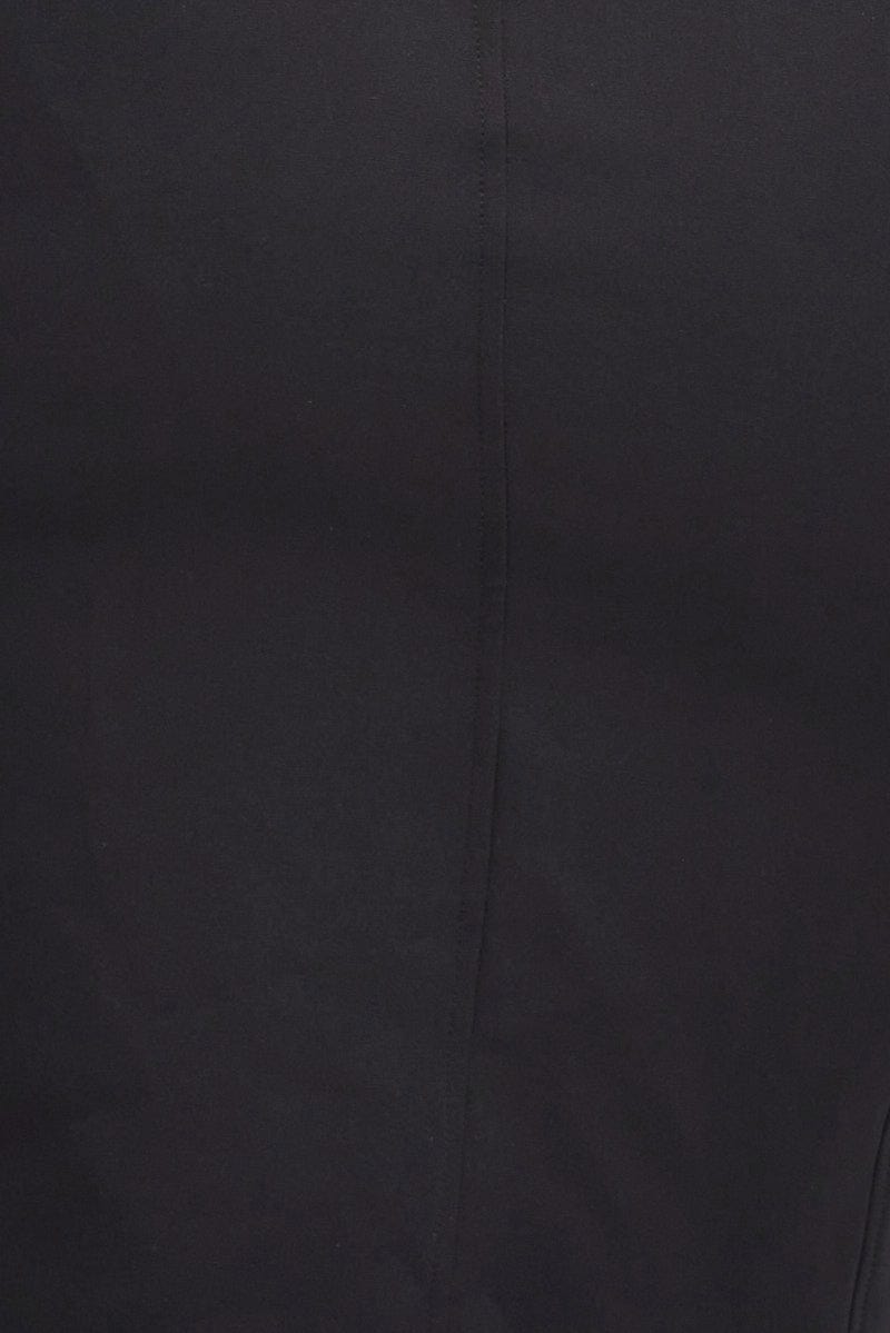 Black Corset Skirt High Waist Mini Stretch for YouandAll Fashion