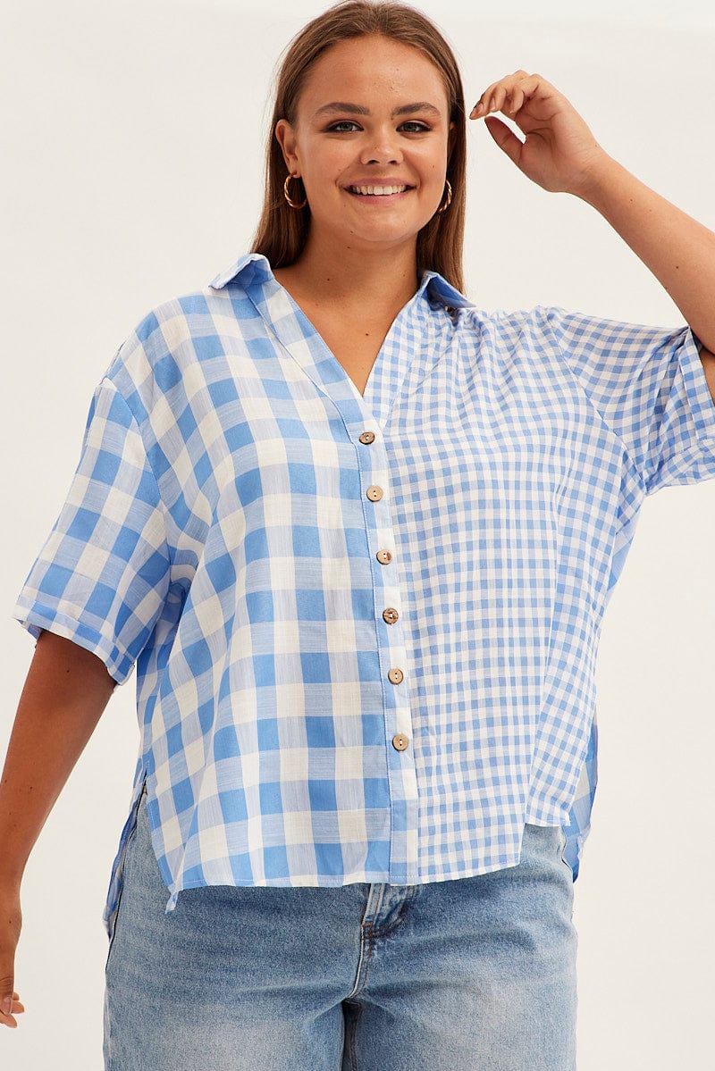 Stripe Relaxed Shirt Short Sleeve for YouandAll Fashion