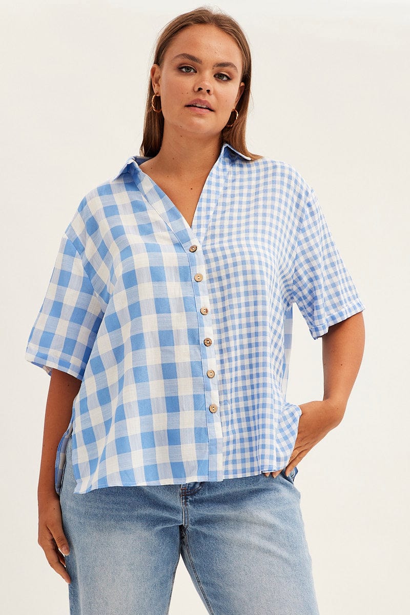 Stripe Relaxed Shirt Short Sleeve for YouandAll Fashion