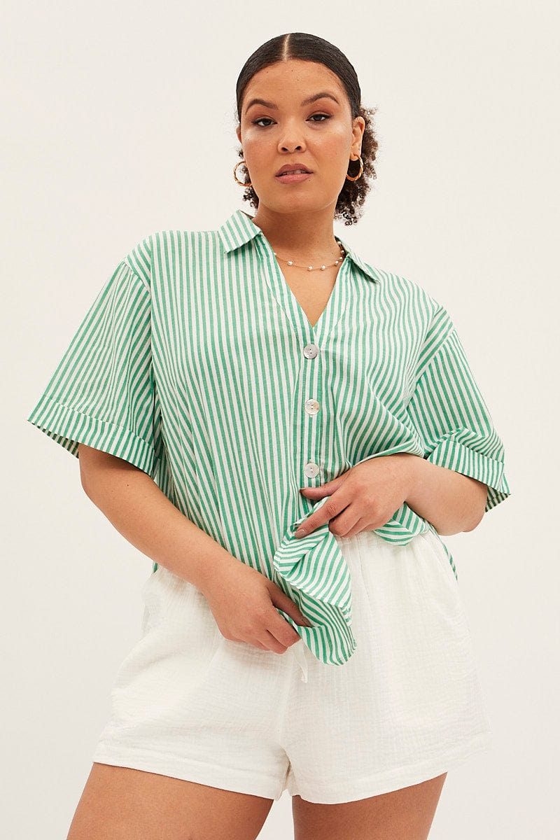 Stripe Stripe Shirt for YouandAll Fashion