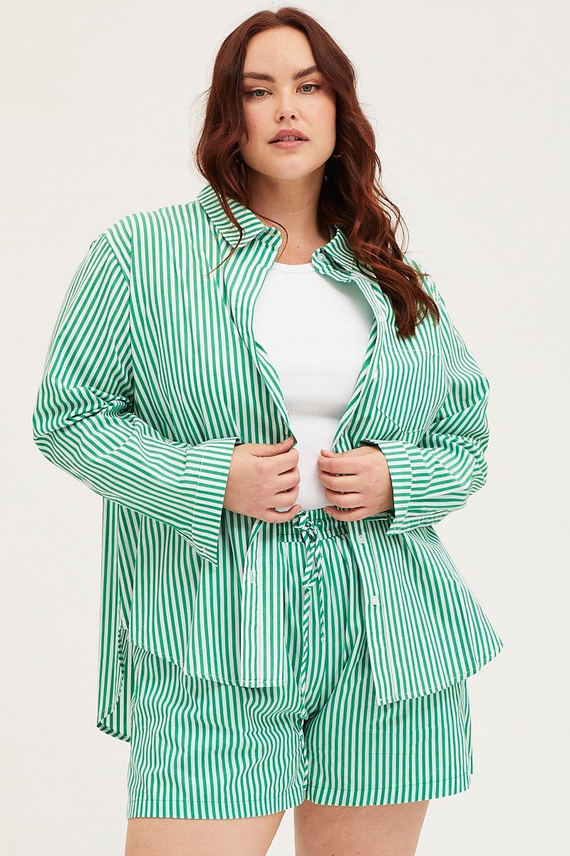 Stripe Long Sleeve Stripe Shirts For Women By You And All