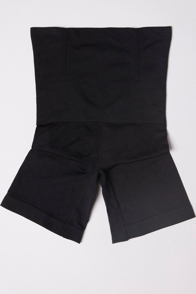 Black High Waist Seamless Shaping Shorts for YouandAll Fashion