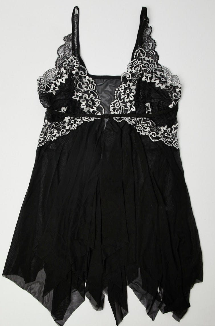 Black Floral Lace Lingerie Set for YouandAll Fashion