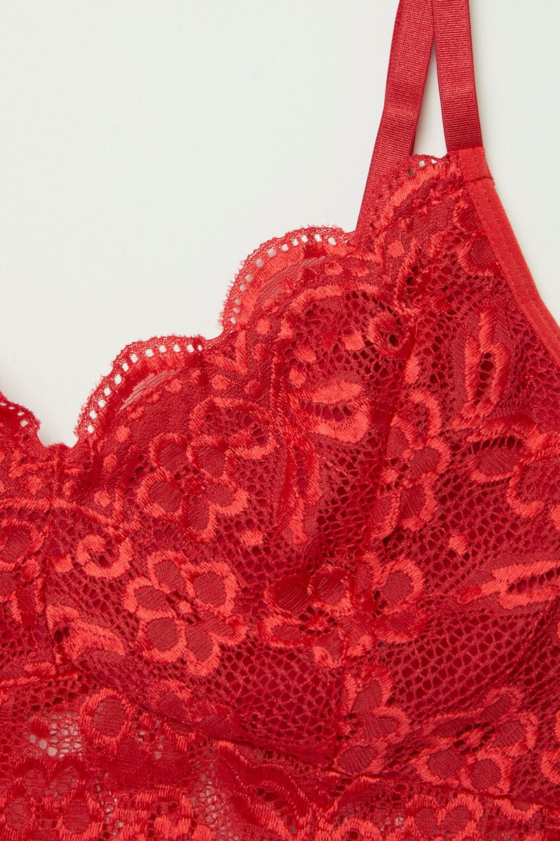 Red Lace Lingerie Set for YouandAll Fashion