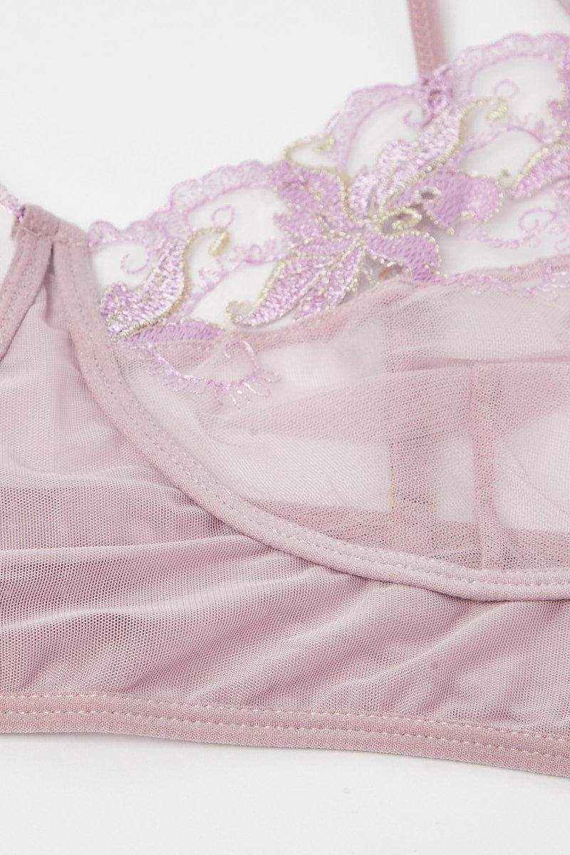 Purple Lace Lingerie Set for YouandAll Fashion