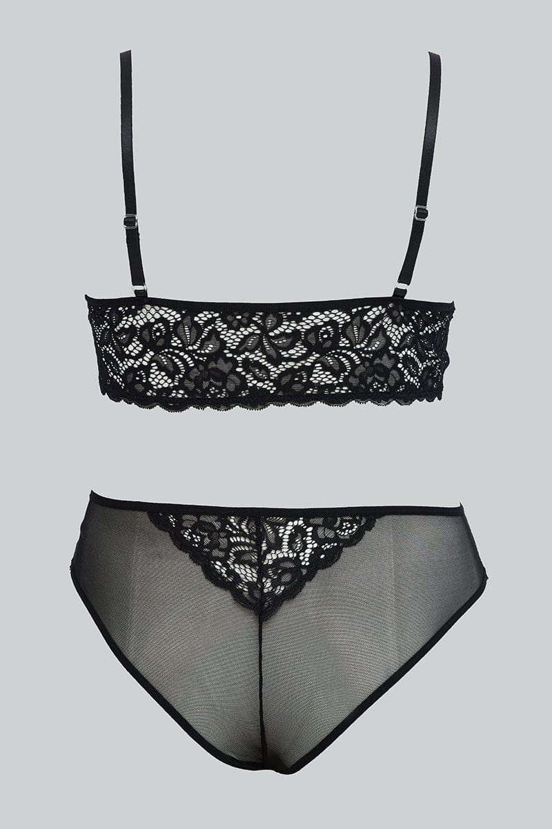 Black Lace Lingerie Set for YouandAll Fashion