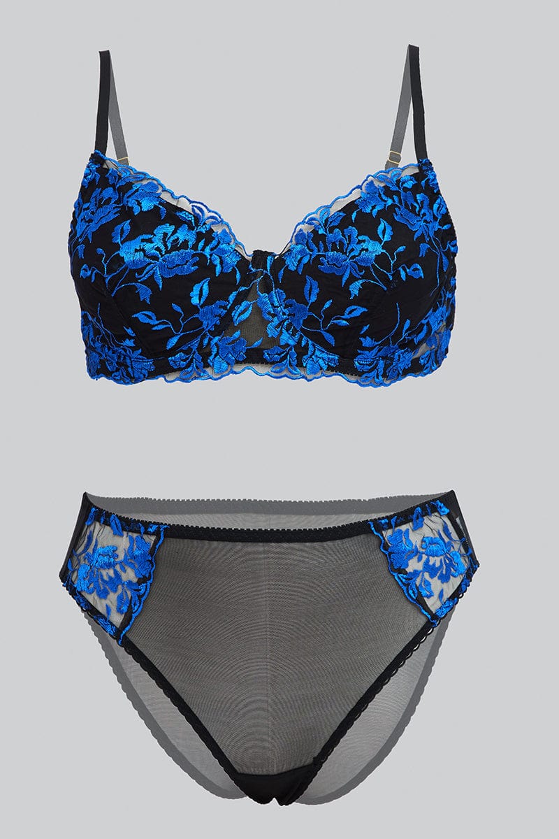 Blue Lace Lingerie Set for YouandAll Fashion